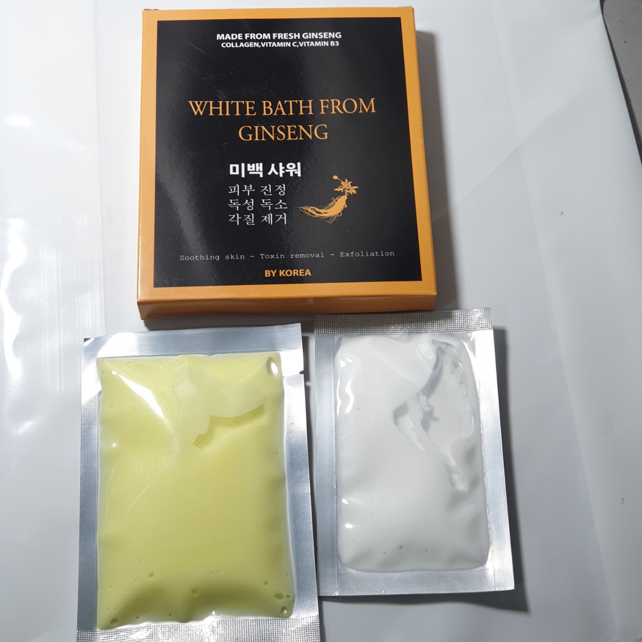 Set tắm trắng nhân sâm Hàn quốc WHITE BATH FROM GINSENG  nhanh và hiệu quả