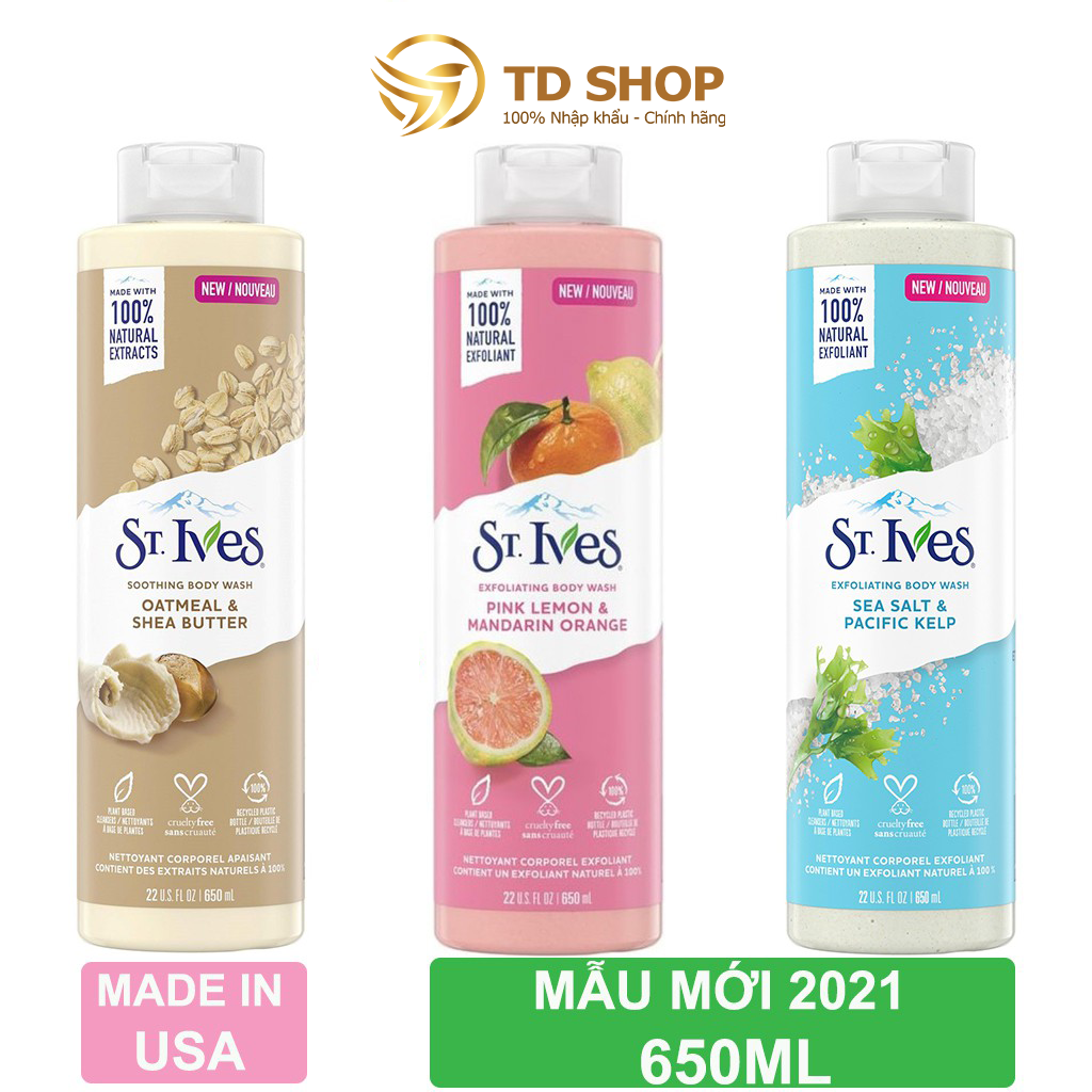 Sữa Tắm St.ives 650Ml Tẩy Tế Bào Chết - Td Shop