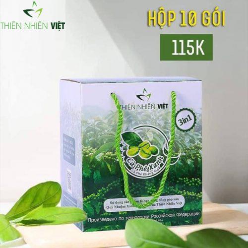 [Hcm]Cà Phê Xanh Kháng Mỡ Thiên Nhiên Việt - Hộp 10 Gói