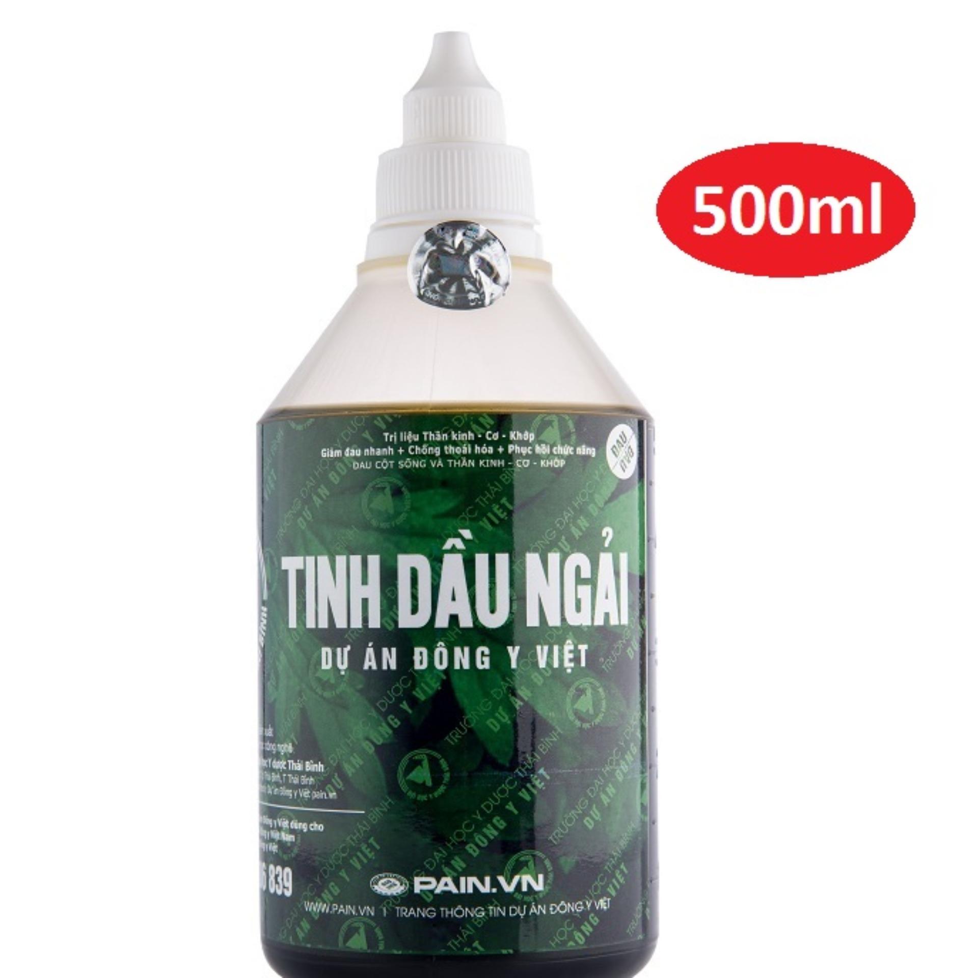 Tinh Dầu Ngải Cứu - Trường Đại Học Y Dược Thái Bình - Chai 500Ml