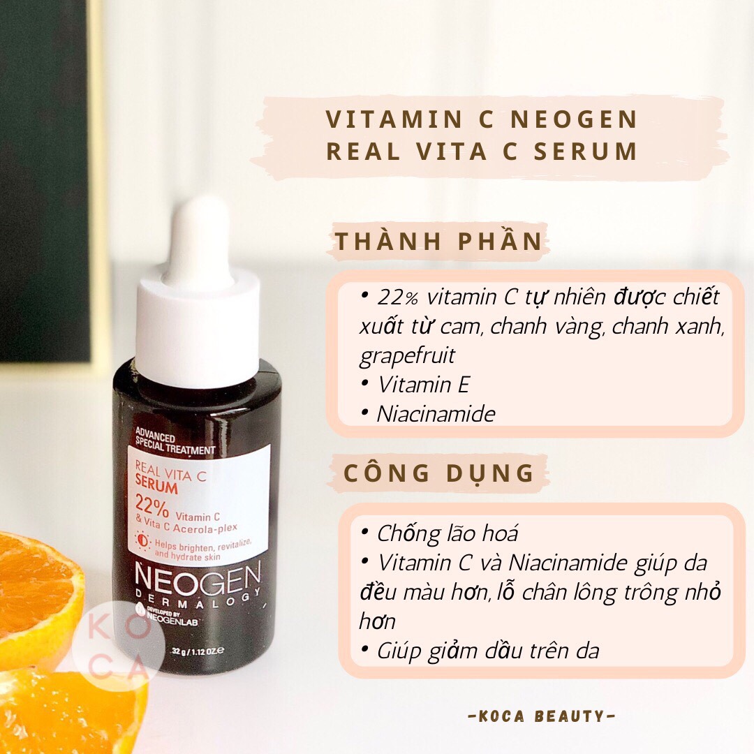 [Neogen] Serum Dưỡng Sáng Da - Neogen Real Vita C Serum