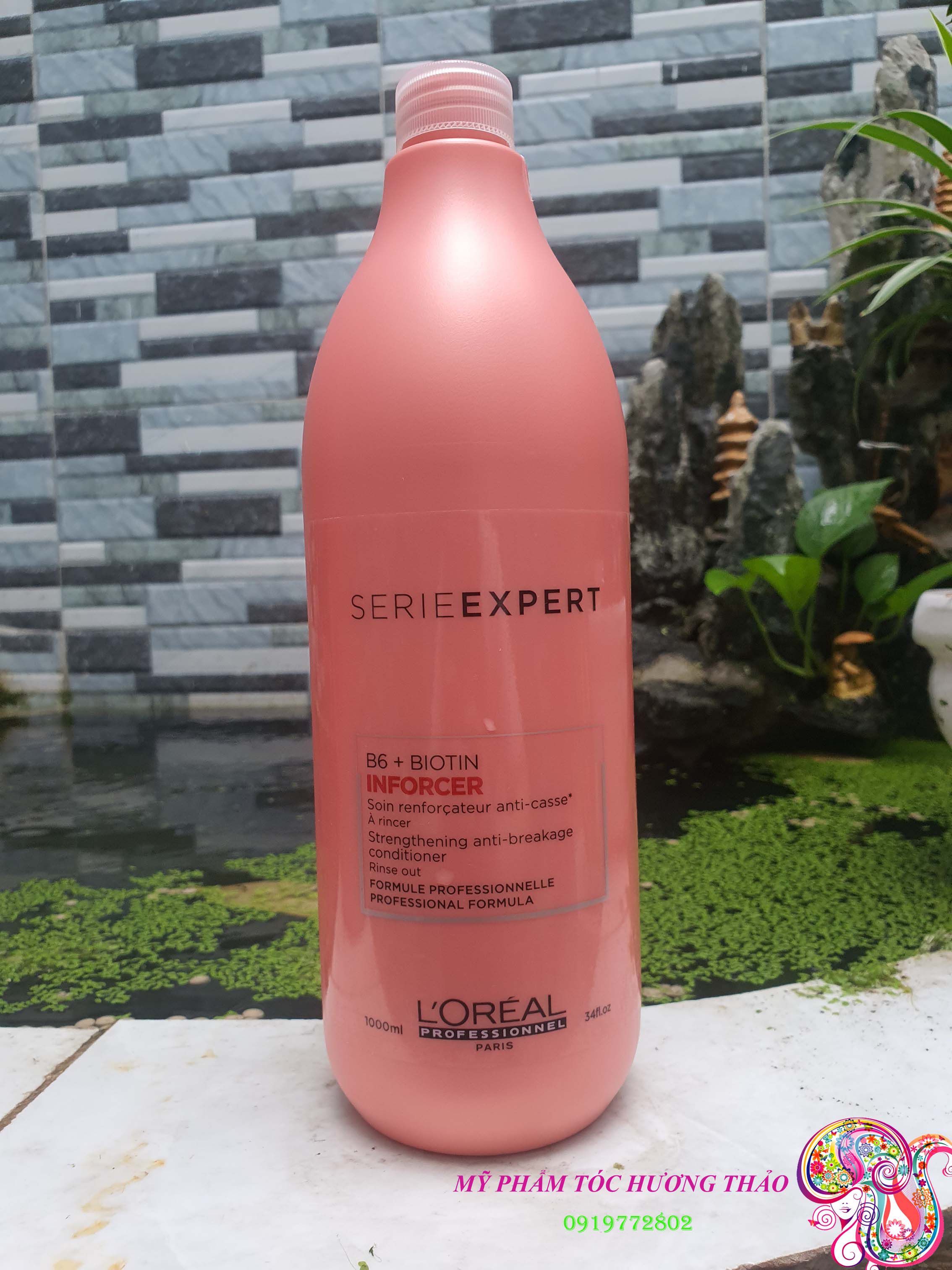 (Loréal) Dầu Gội Biotin Inforcer Loreal Phục Hồi Ngăn Gãy Rụng 1500Ml (Có Vòi