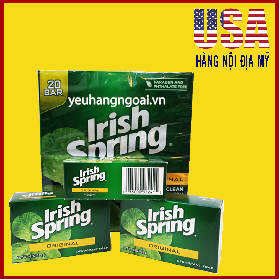 [Combo 3 Cục] Xà Bông Tắm Irish Spring [ Hàng Loại 1 Nội Địa Mỹ Cam Kết Không Giả ]