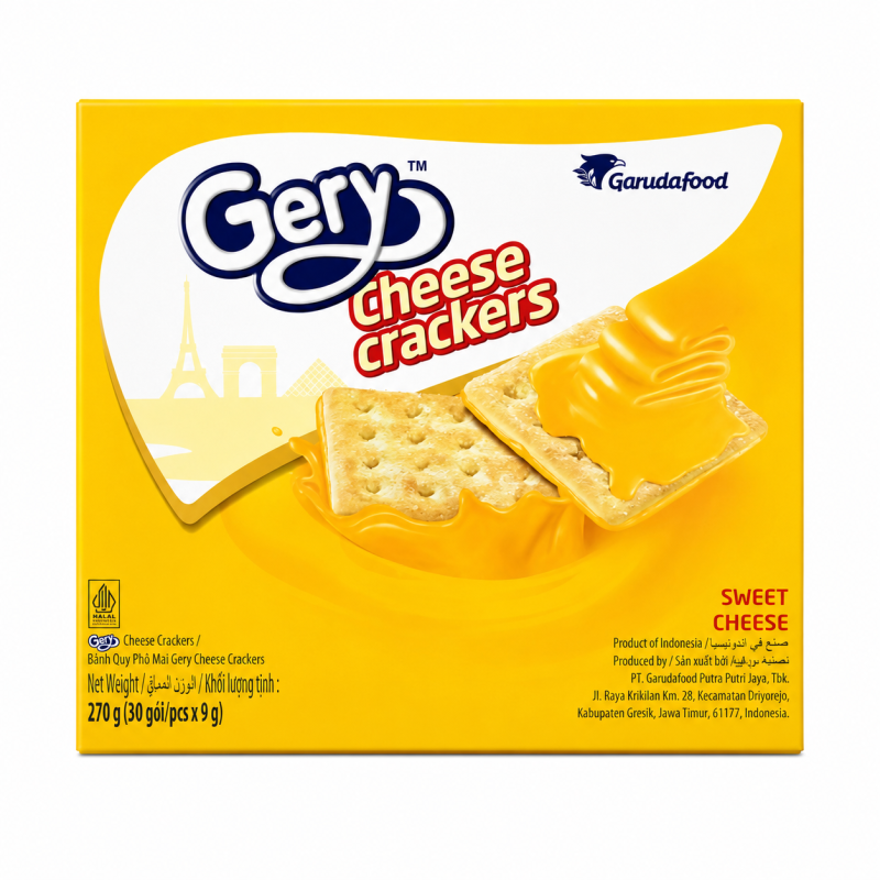 Bánh Quy Kẹp Kem Gery & Bánh Ống Crunch Roll Phủ Socola
