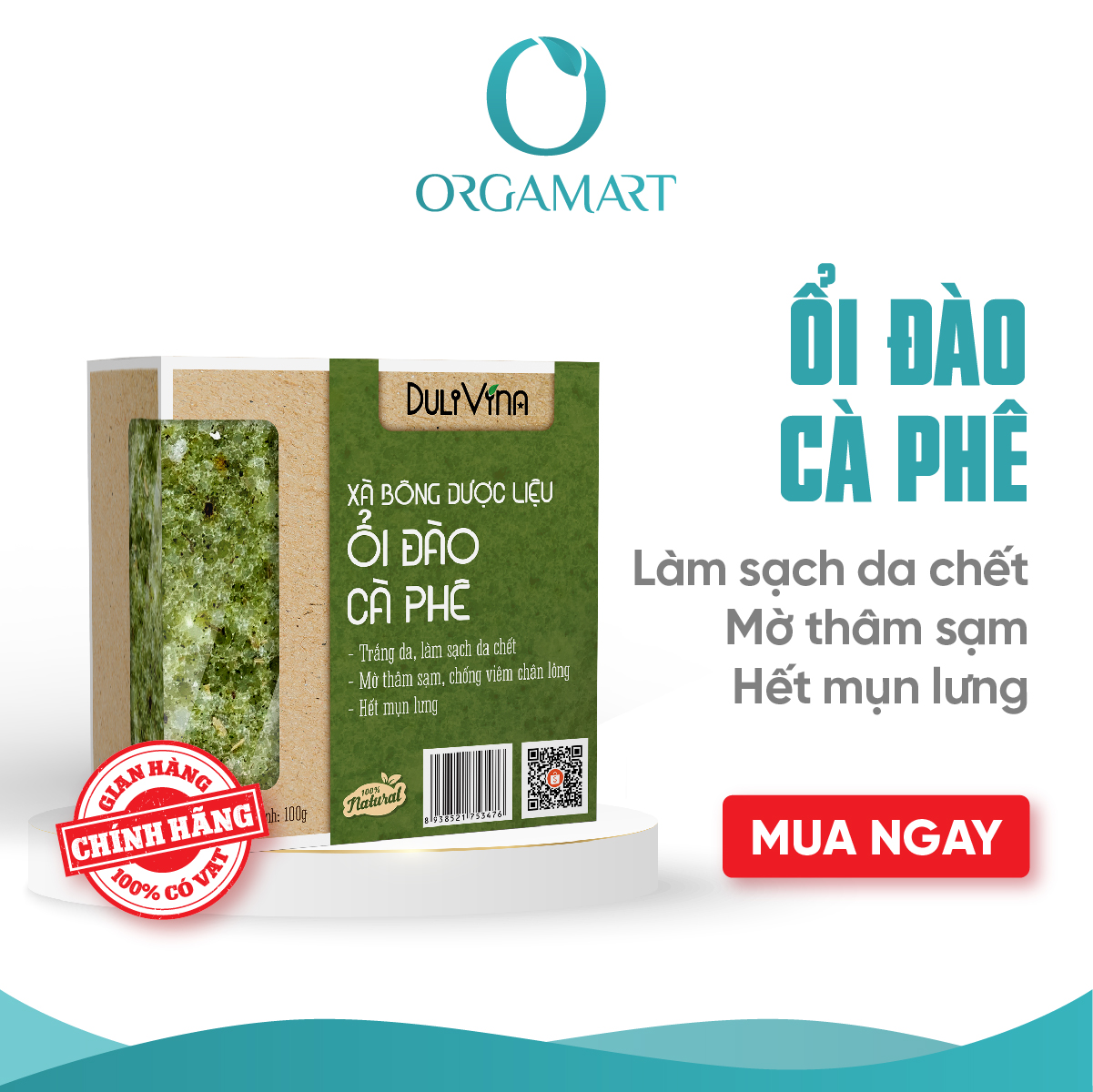 Xà Bông Dược Liệu Dulivina Ôỉ Đào Cà Phê