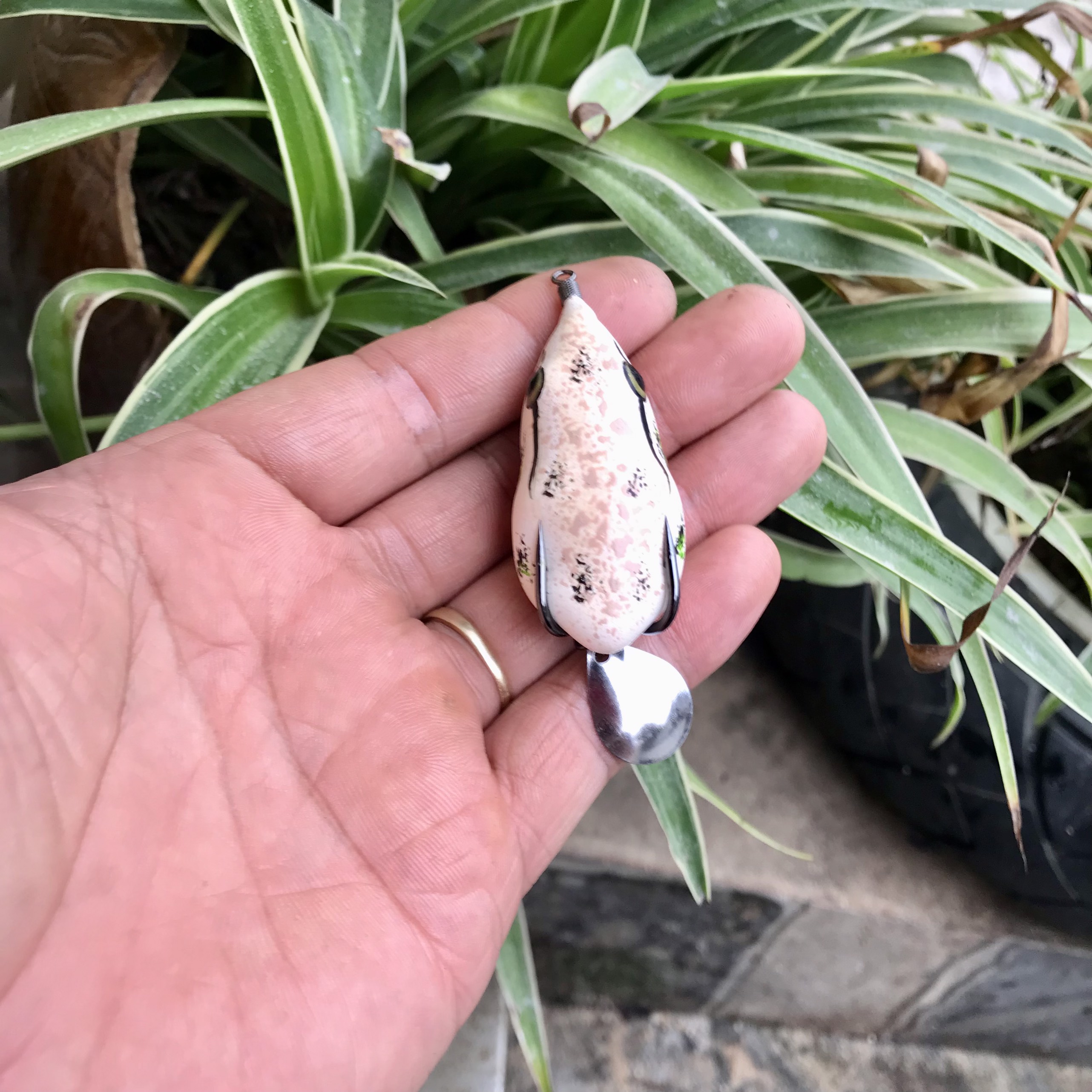 Mồi câu lure - Nhái hơi Vịt Bầu K6 body cao su Thái cao cấp chuyên câu cá lóc