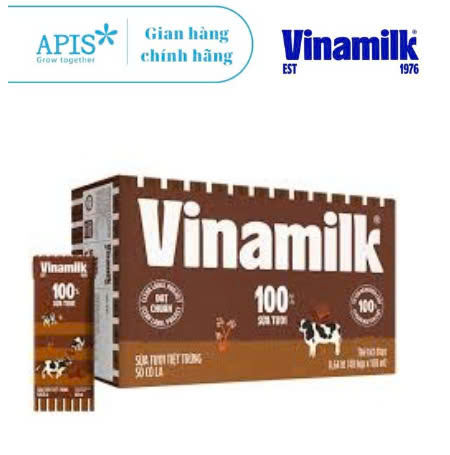 1 Thùng 48 Hộp Sữa Tươi Tiệt Trùng Socola Vinamilk 180ml/ hộp