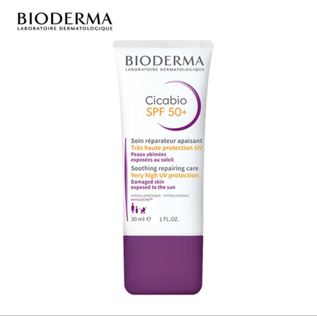 Kem Dưỡng Phục Hồi Da Tổn Thương Và Hạn Chế Tăng Sắc Tố Sau Viêm Bioderma Cicabio Spf 50+ 30Ml