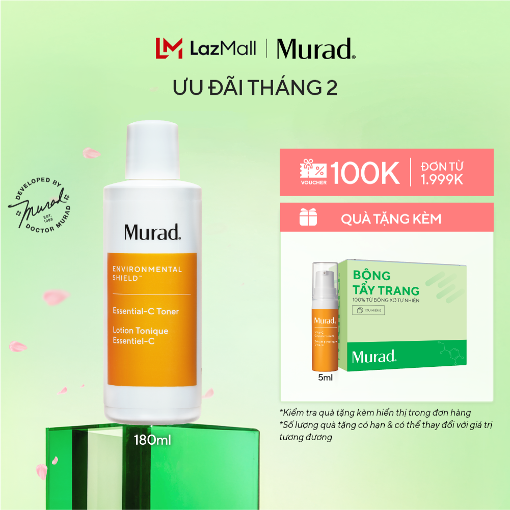 Nước cân bằng sáng da Murad Essential-C Toner 180ml