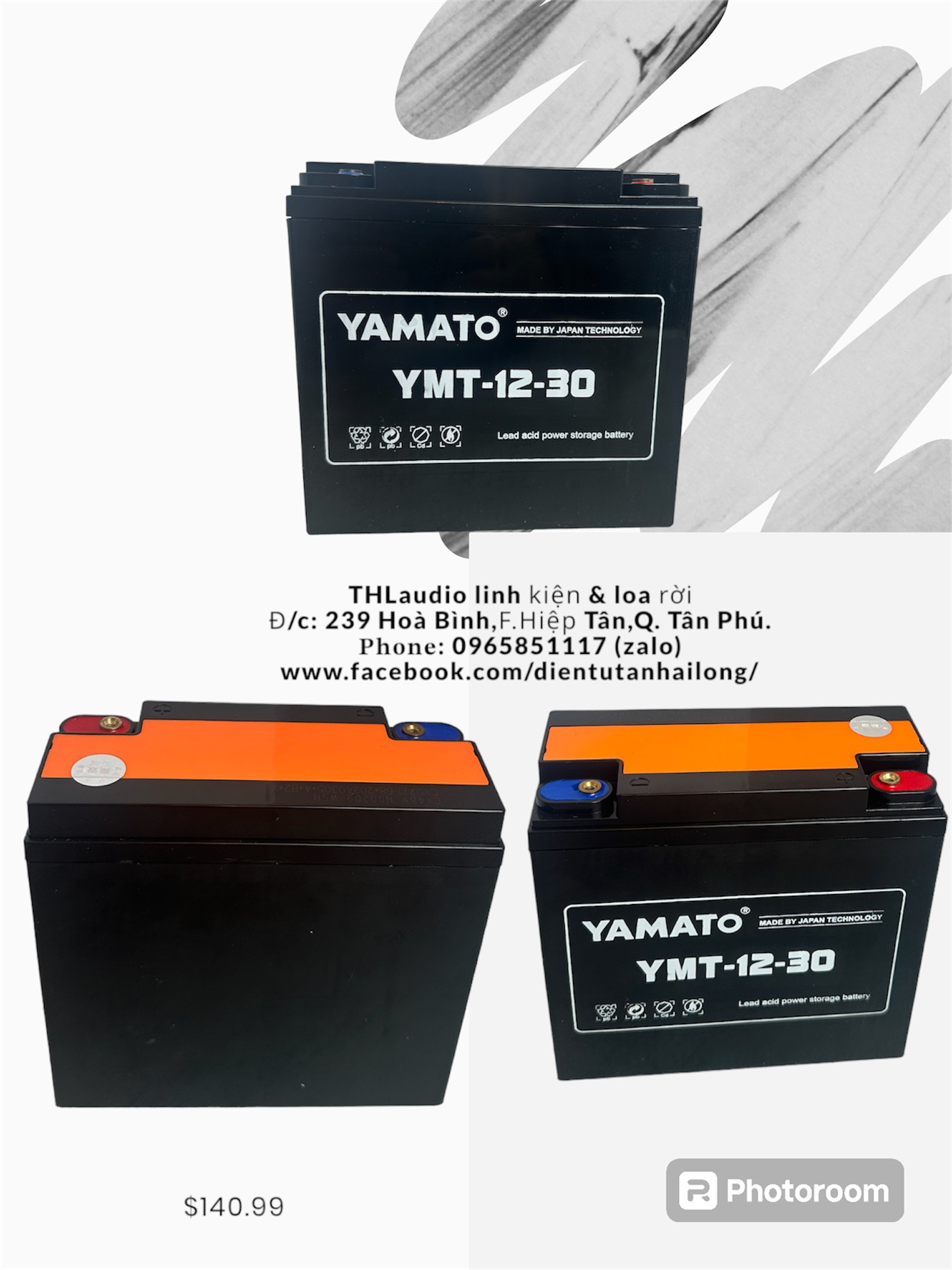 Ắc quy loa kéo ( xe đạp điện ) 12V 30Ah Yamato