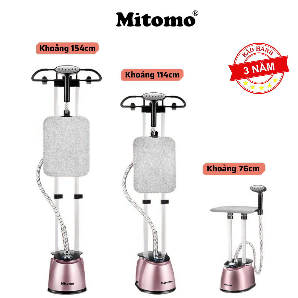 Bàn là hơi nước đứng Mitomo GC-899 Max, công suất 2500W, màu bạc