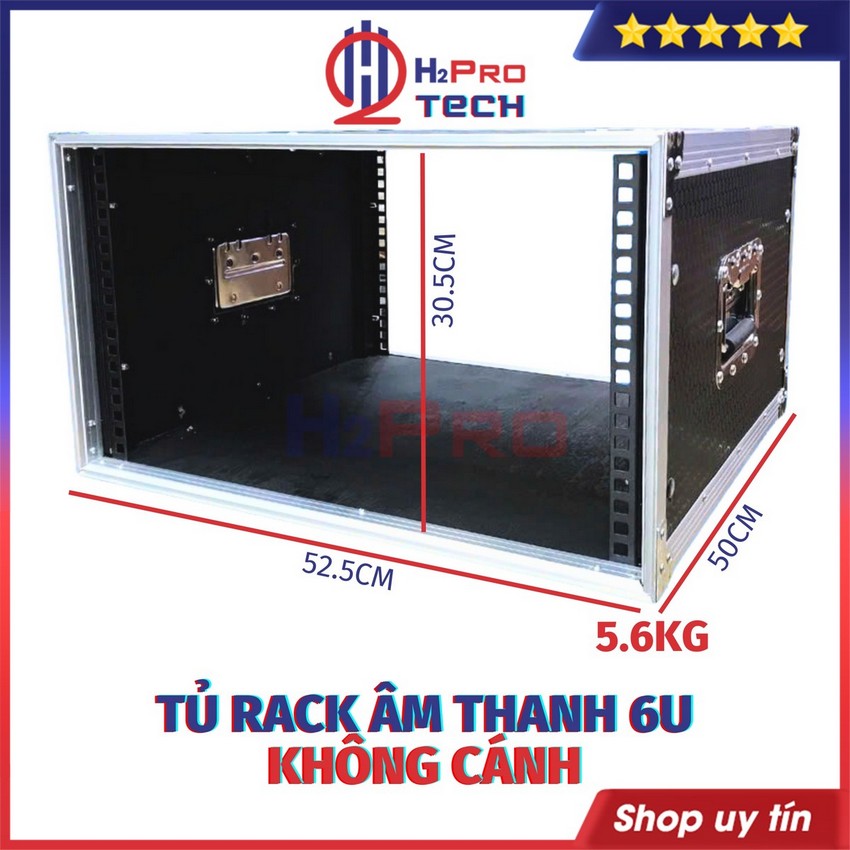 Tủ Rack Âm Thanh 4U 6U 8U Không Cánh Dày Dặn Chắc Chắn Tủ Máy Âm Thanh Nhỏ Gọn - H2Pro Tech