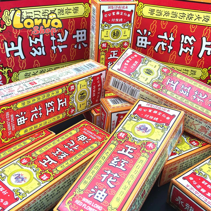 Dầu Nóng Xoa Bóp Wing Long Red Flowwer Oil ( Dầu Hồng Hoa) từ Trung Quốc 20ml