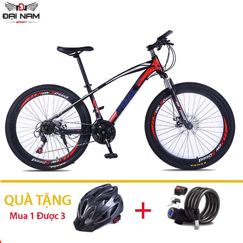 Xe Đạp Thể Thao Địa Hình NS-06 Vành 26inch 24 Tốc Độ Đại Nam Sport Nhập Khẩu + Tặng Mũ Bảo Hiểm Khóa