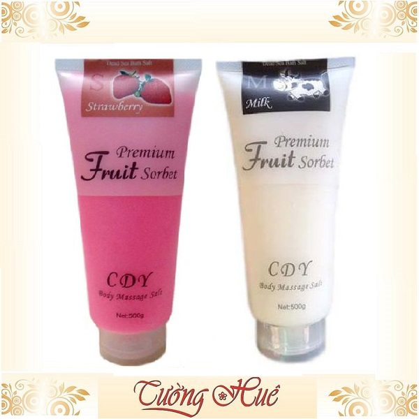 Muối Tắm Cdy Fremium Fruit Sorbet Body Massage Salt - 500G