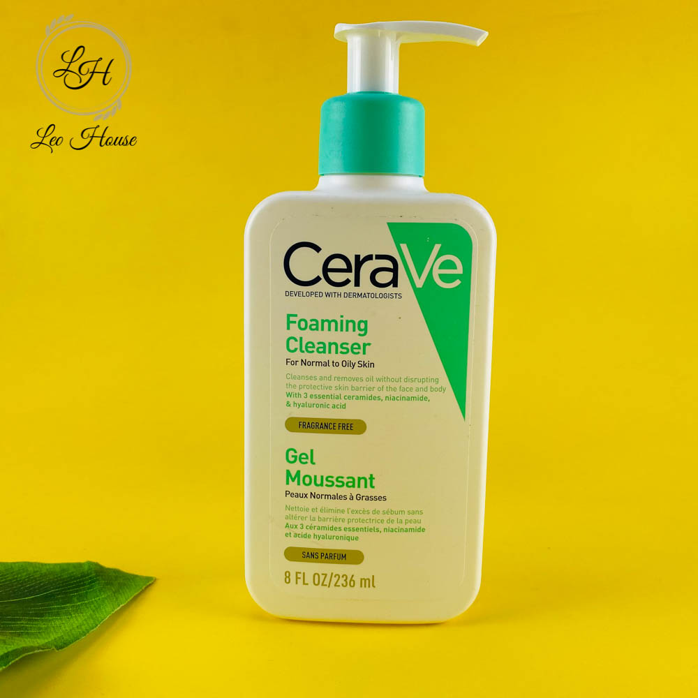 Sữa rửa mặt da dầu Cerave Foaming Cleanser For Normal to Oily Skin