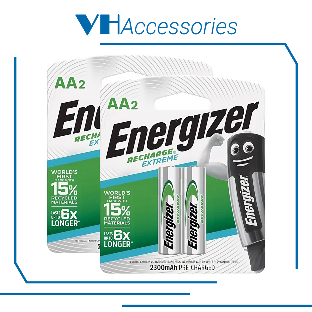 Bộ 4 pin sạc Energizer AA 2300mAh - Chuẩn size dung lượng cao hiệu suất tốt