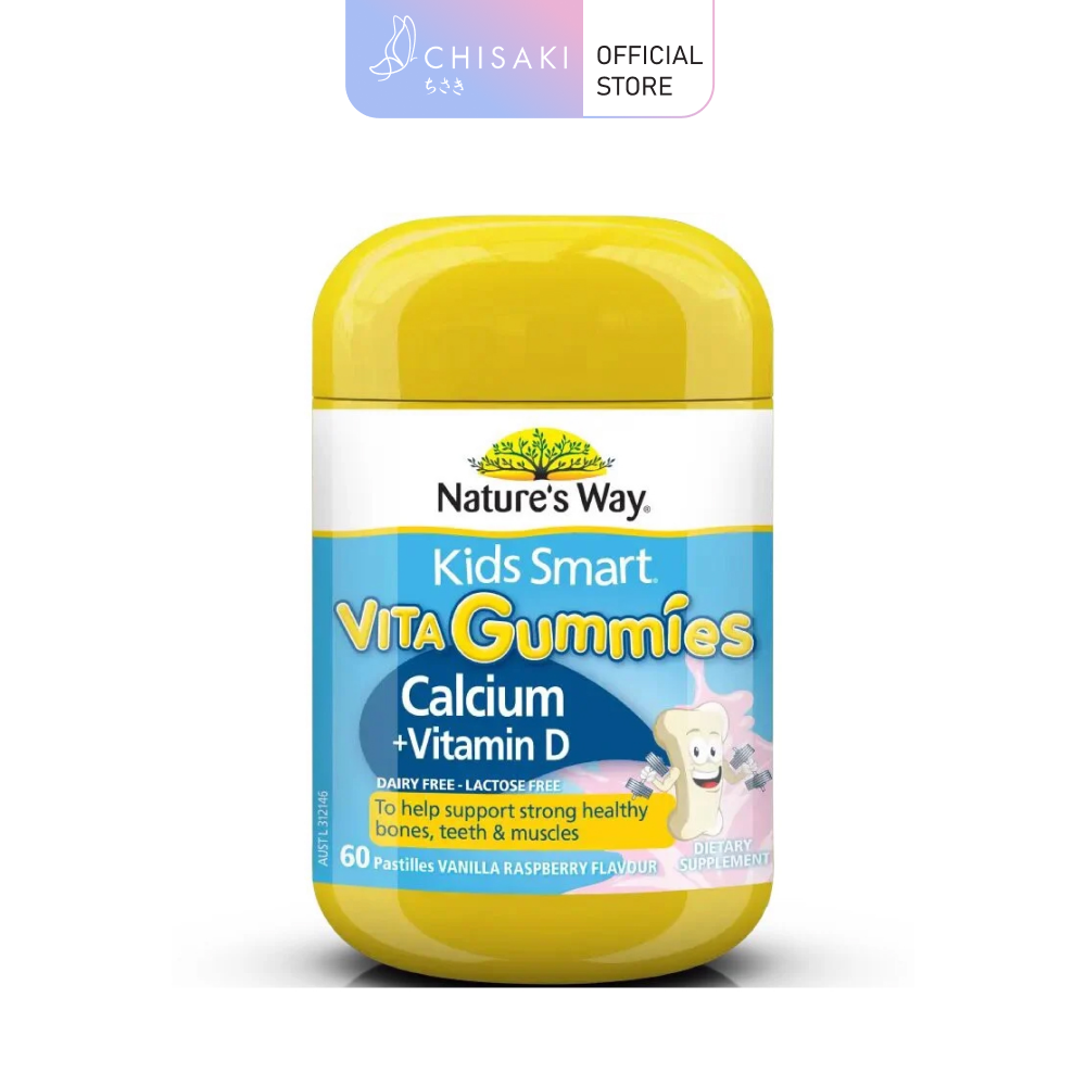Kẹo dẻo bổ sung VItamin D3 - Natures Way Kids Smart VITA GUMMIES CANXI D3