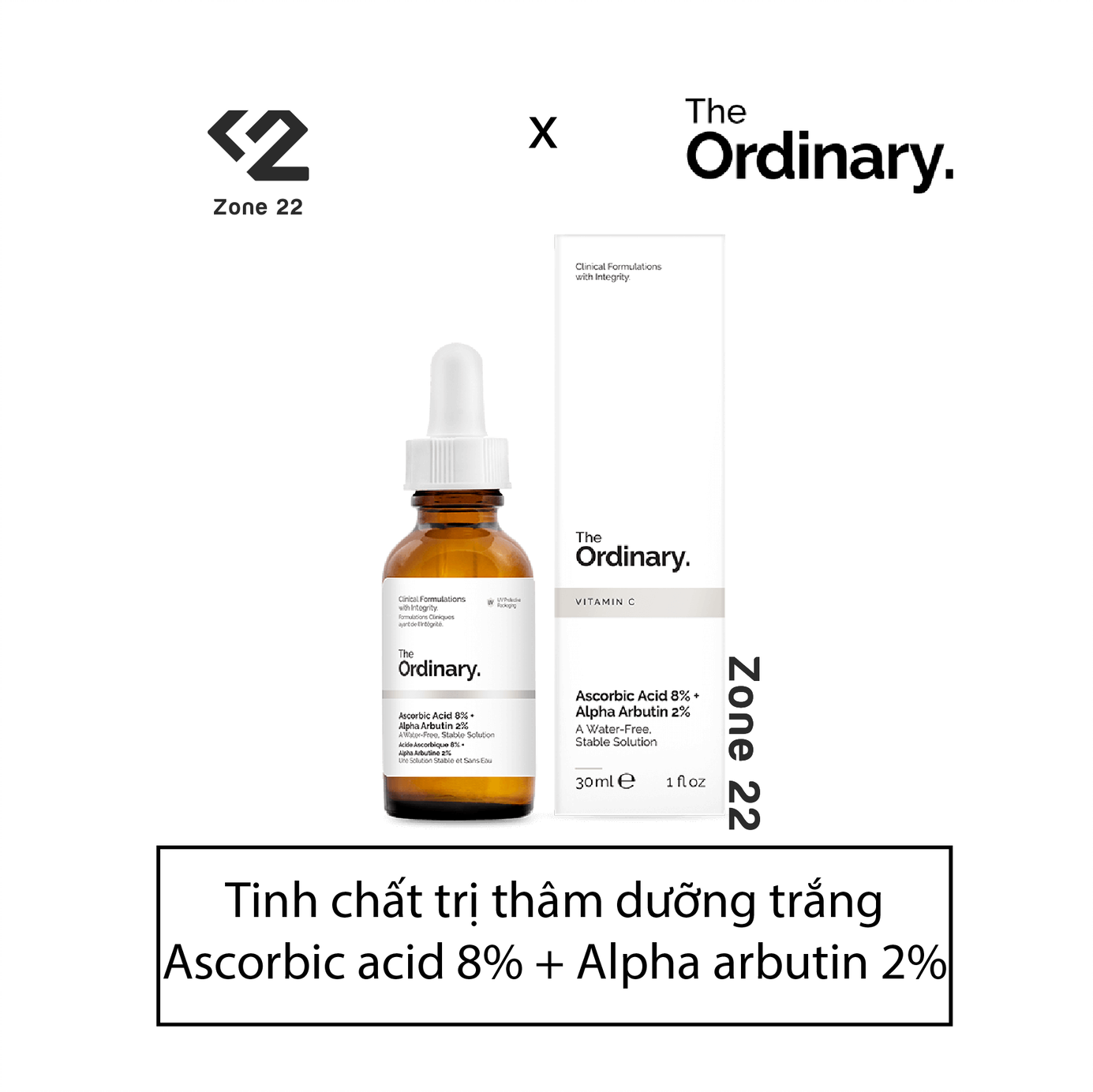 [Hcm][Zone 22] The Ordinary Ascorbic Acid 8% + Alpha Arbutin 2%