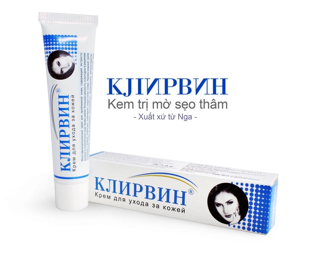 [HCM]Klirvin - Kem Làm Mờ Sẹo Thâm Rạn Da Của Nga 25g