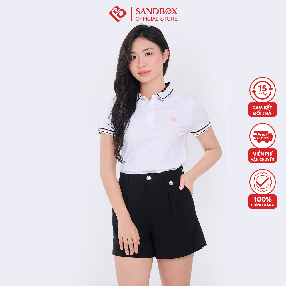 Áo Thun Polo Nữ SANDBOX Thời Trang Có Cổ Đẹp Thiết Kế Trơn Basic Trẻ Trung(APC23001)