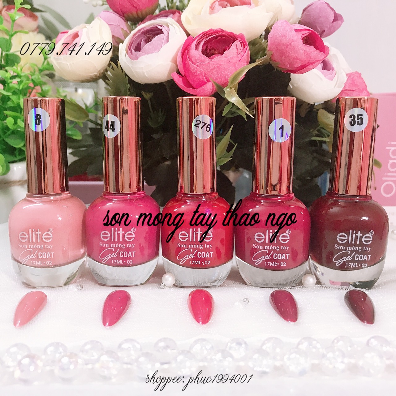 [HCM]Sơn móng tay Gel lạnh Elite 17ml ( không cần hơ đèn)