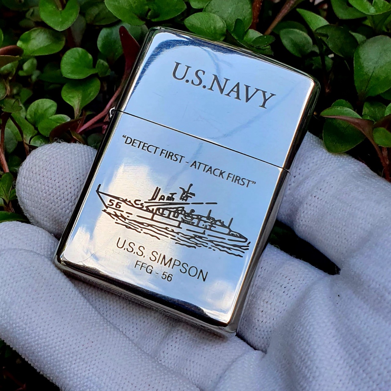 Bật Lửa Zippo Bạc Khối Sterling Thuyền Chiến Armor 2022 ( Tặng Phụ Kiện ) Hột Quẹt Xăng Đá Zippo