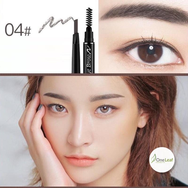 Chì Kẻ Mày Double Effect Lameila 02 đầu không thấm nước OL113