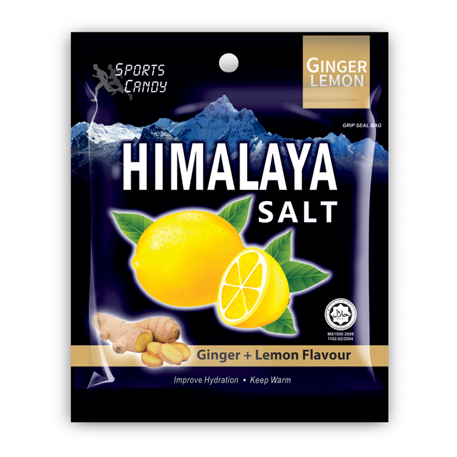 [Túi Zip 15g] Kẹo Chanh Muối Vị Gừng Himalaya Salt Ginger Lemon Flavour