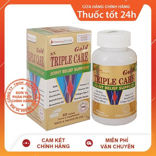 ✔️ Triple Care Gold - Nuôi Dưỡng Bảo Vệ Sụn Khớp Sản Phẩm Tốt Đa Dạng Chất Lượng Cao Cam Kết Hàng Nhận Được Giống Như Mô Tả