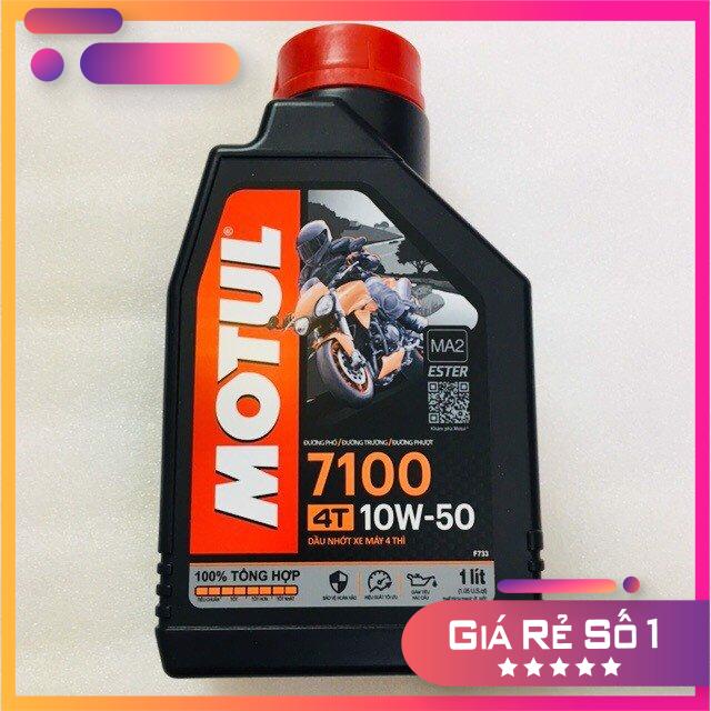 [Nhớt Ester ]Nhớt motul 7100 10W50 nhớt 100% tổng hợp motul 7100 10W50 đem lại êm ái cho xe có bán l