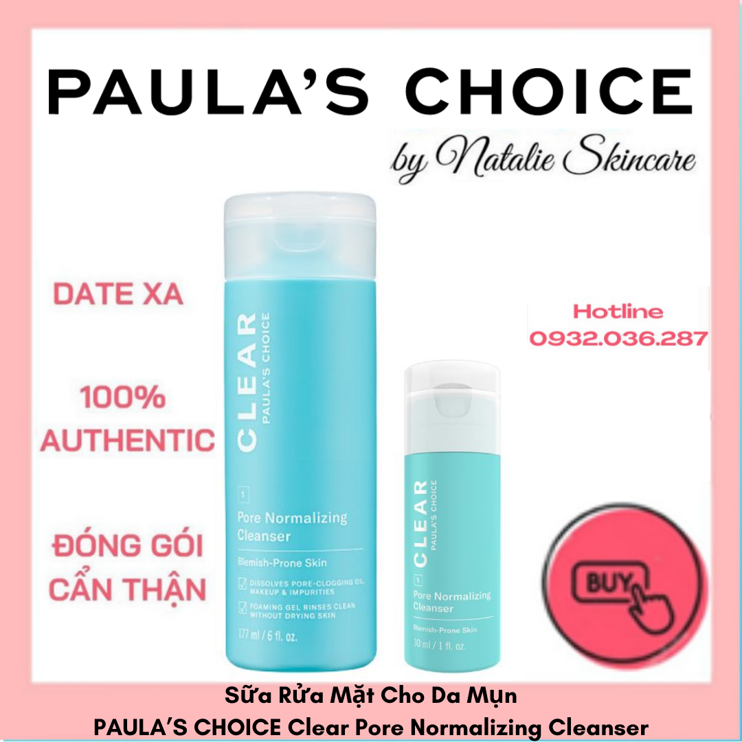[HCM]Sữa Rửa Mặt Cho Da Mụn – PAULA’S CHOICE Clear Pore Normalizing Cleanser