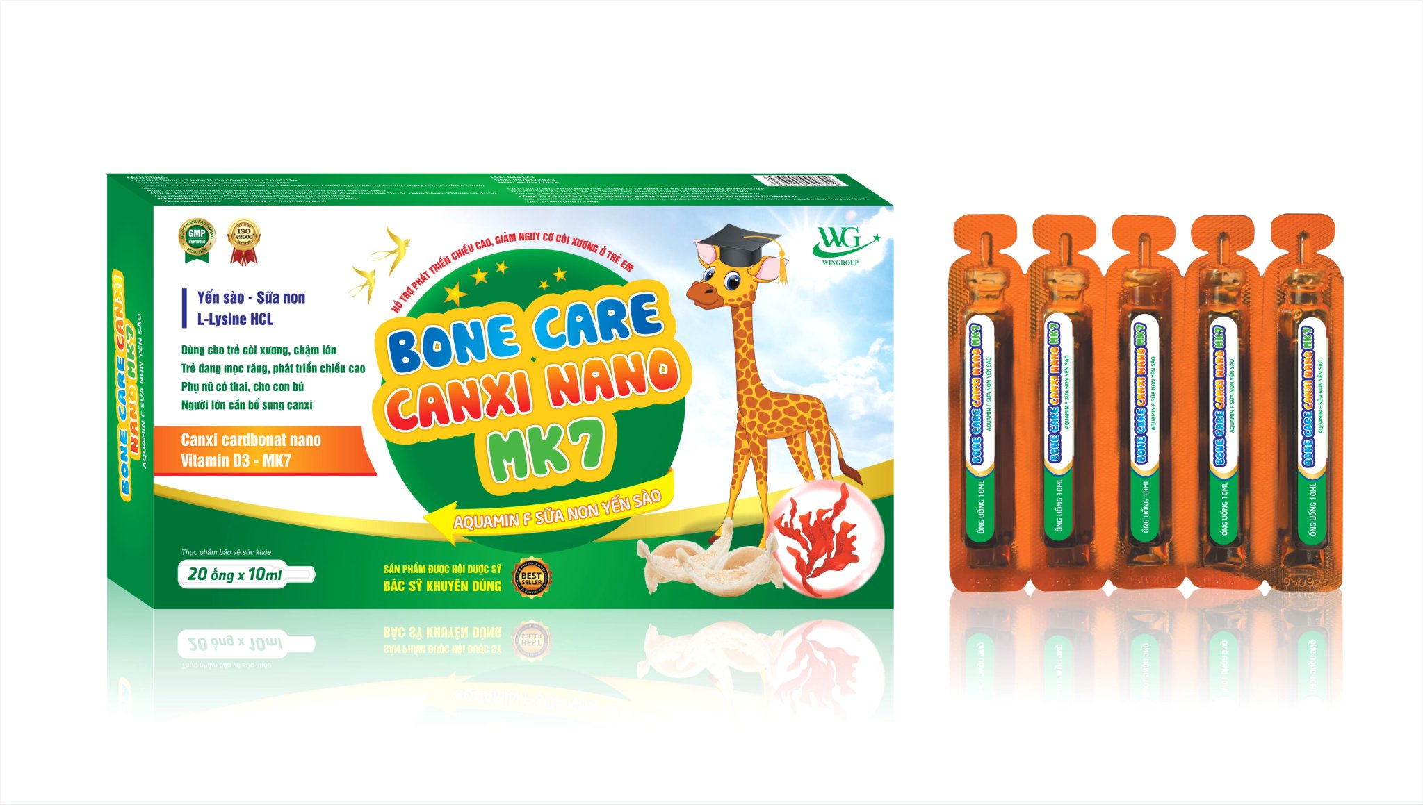 Canxi Tăng Chiều Cao Bone Care Calcium Nano Mk7 Giúp Xương Răng Chắc Khỏe Phát Triển Chiều Cao Hiệu Quả Phòng Ngừa Loãng Xương Ở Người Già - Dược Phẩm Bách Lộc