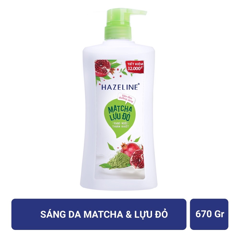 Sữa tắm dưỡng da Hazeline 670gr (Chai) mát cha