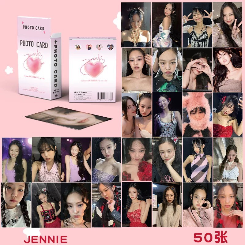 Bộ sưu tập hộp 50 Lomo Card Jennie Blackpink cửa hàng kpop BujoStore 2023 -ngọc thịnh01