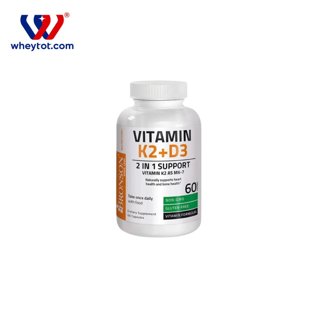Bronson Vitamin K2 MK-7 + Vitamin D3