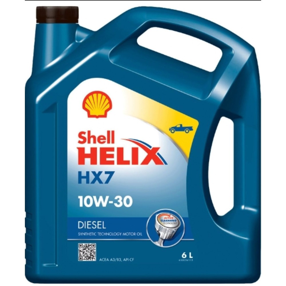 [HCM]Nhớt Shell Helix HX7 Diesel 10W30 6L nhập khẩu Thái - Dùng cho xe máy dầu xe bán tải xe tải mới