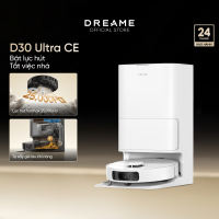 Dreame D30 Ultra CE Robot hút bụi thông minh | lực hút 25.000Pa | sấy khô giẻ lau khí nóng | BH 24 tháng