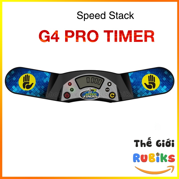SpeedStacks Pro Timer GEN 4 (G4) - Đồng hồ đếm thời gian Chơi Rubik Siêu Xịn Cho GAN 12 Maglev Leap 11 M Pro Duo | Thế Giới Rubik