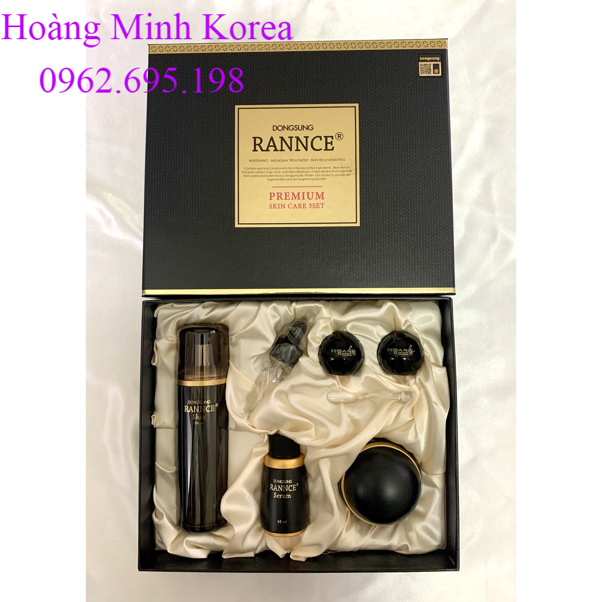 Bộ Set Kem Serum Toner Nám Tàn Nhang Dongsung Hàn Quốc (Tặng 2 Hộp Kem Trị Nám Mini)