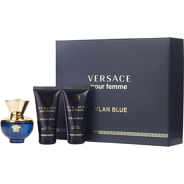 [Hcm]Set Nước Hoa Mini Nữ Versace Dylan Blue 5Ml + Sữa Tắm 25Ml Và Dưỡng Da Body Lotion 25Ml