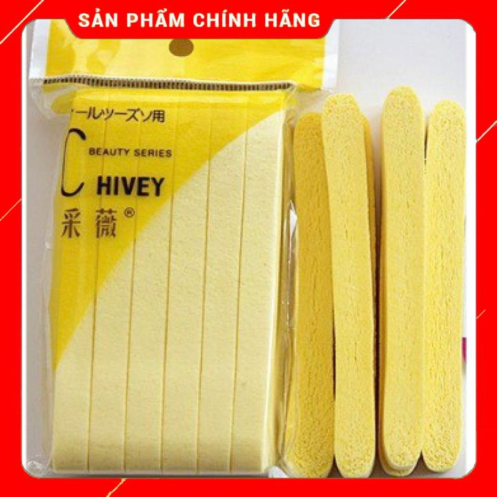 🌷[ Hot ] 🌷Bọt Biển Rửa Mặt Chivey - Hàng Chuẩn Loại 1 (Gói 12 Cái)