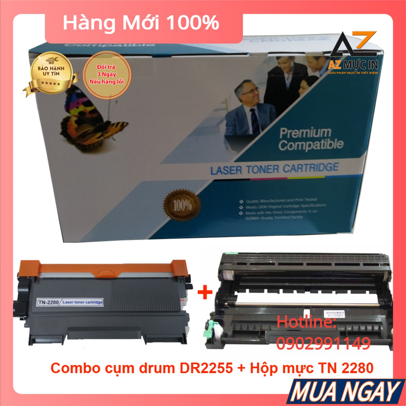 [Bộ Drum DR2255 + Mực TN2280] Mực máy in Brother HL 2240D 2250DN 2270DW MFC 7360 7860DW DCP 7050 706