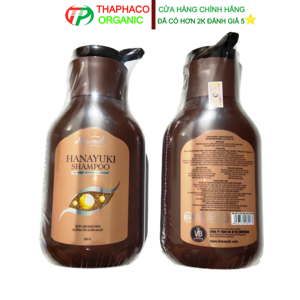 Dầu Gội Hanayuki Shampoo Chai 300gr Date 2023 Chính Hãng