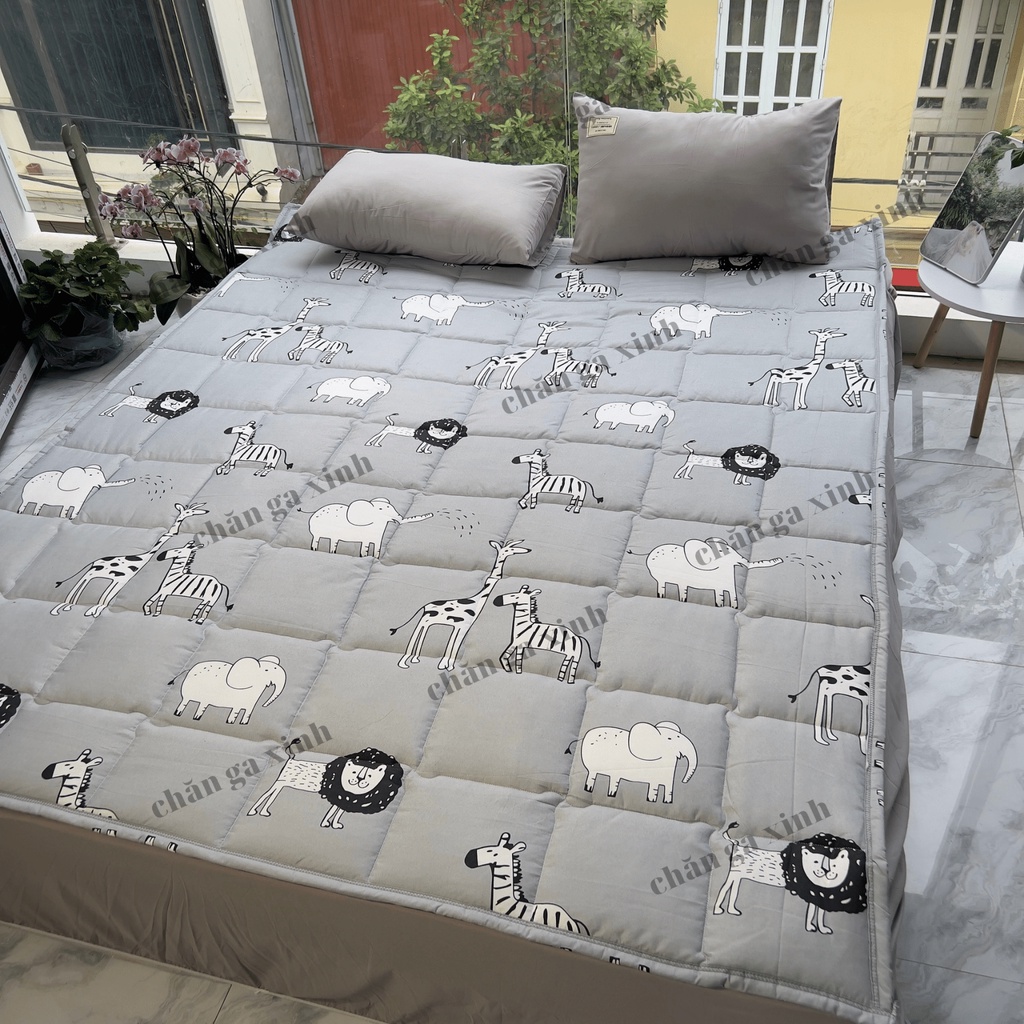Nệm Topper Tấm Trải Giường Trải Sàn Siêu Mỏng Cho Cả 4 Mùa Chiếu Trải Đa Năng Đệm Ngủ Gấp Gọn