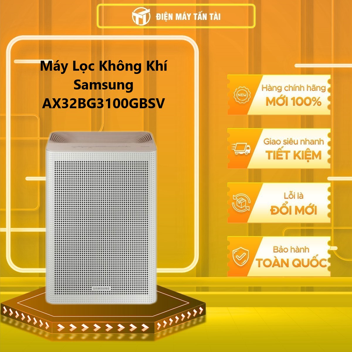 AX32BG3100GBSV - Máy Lọc Không Khí Samsung AX32BG3100GBSV - GIAO TOÀN QUỐC - FREESHIP HCM - Công Suấ