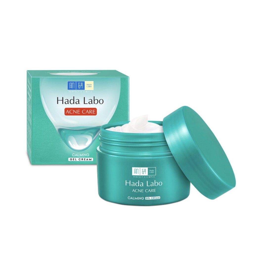 (Xanh Lá)Gel Dưỡng Ẩm Hada Labo Acne Care Calming Gel Cream 50g - Cho Da Mụn Nhạy Cảm