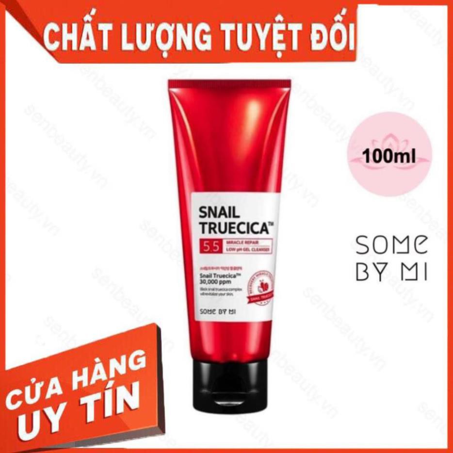 [Freeship] Sữa Rửa Mặt Cho Da Mụn Nhạy Cảm Ốc Sên Đỏ Làm Trắng Da Snail Truecica Miracle Reir Cleanser Chính Hãng