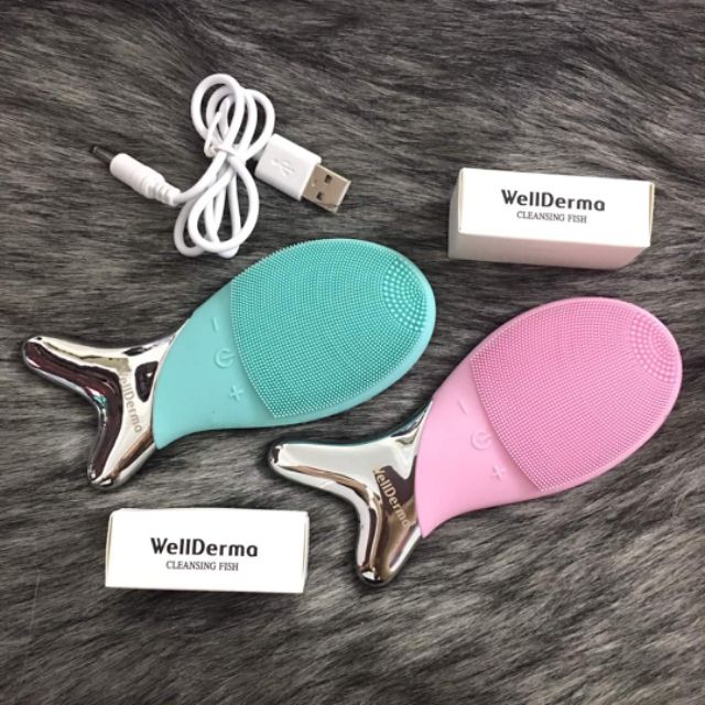 Máy rửa mặt con cá Wellderma Cleansing