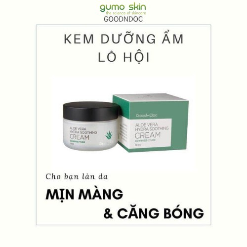 Kem Dưỡng Da Cấp Ẩm Lô Hội Goodndoc Aloe Vera Hydra Soothing Cream 50Ml